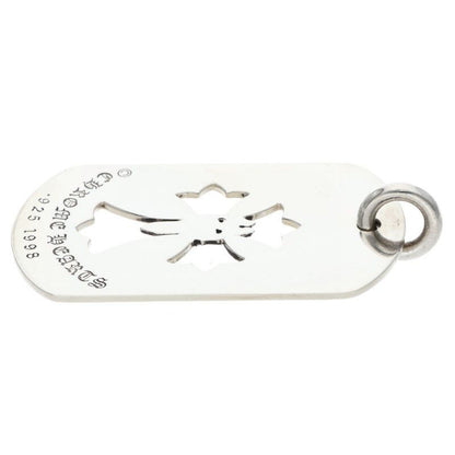 Chrome Hearts D Tag Lrg Cross Dagg Cutout Daga Silver Pendant — view 4