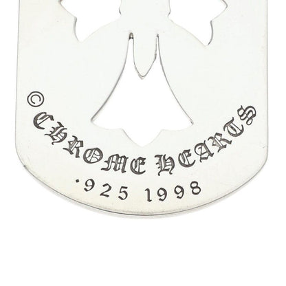 Chrome Hearts D Tag Lrg Cross Dagg Cutout Daga Silver Pendant — view 3