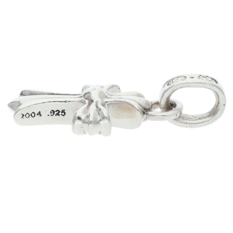 Chrome Hearts Crs Baby Fat P Dmnd Fat Pave Diamond Charm Silver Pendant — view 4