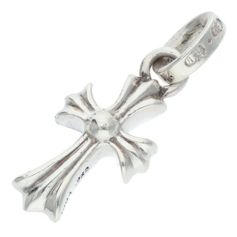 Chrome Hearts Crs Baby Fat P Dmnd Fat Pave Diamond Charm Silver Pendant — view 2