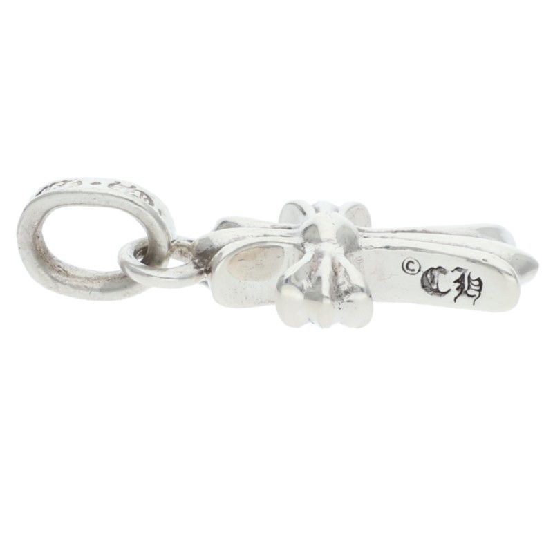 Chrome Hearts Crs Baby Fat P Dmnd Fat Pave Diamond Charm Silver Pendant — view 3