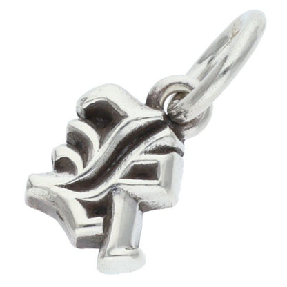 Chrome Hearts Stack Alphabet Charm Initial Silver Pendant