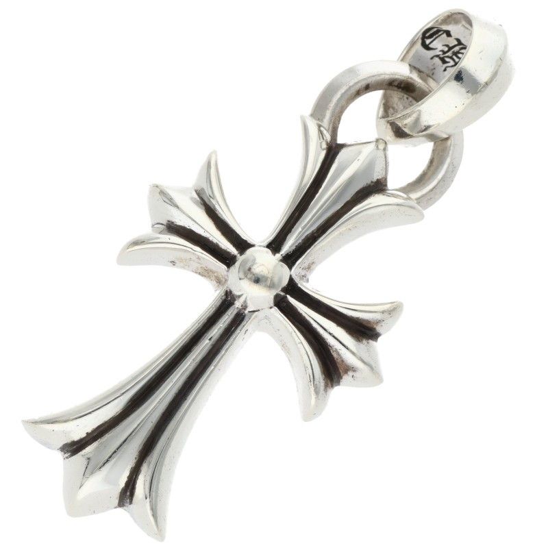 Chrome Hearts CH Crs Sml Bale Small CH Cross Silver Pendant