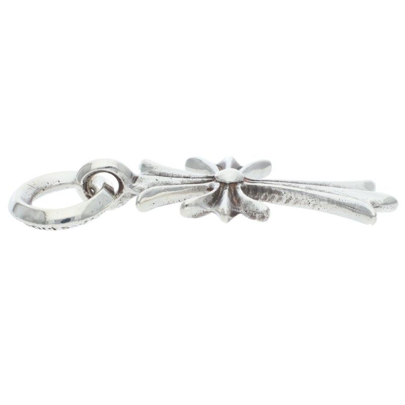 Chrome Hearts Tiny CH Cross Vintage Charm Silver Pendant — view 4
