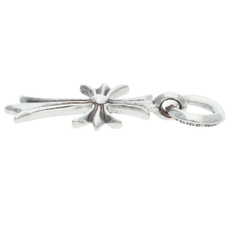 Chrome Hearts Tiny CH Cross Vintage Charm Silver Pendant — view 5
