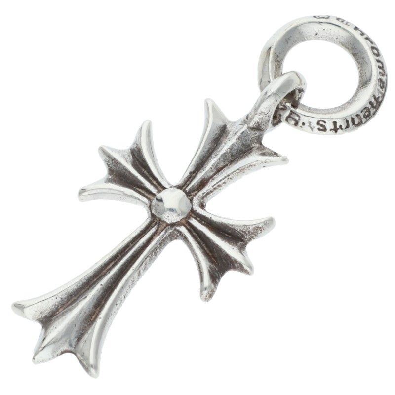 Chrome Hearts Tiny CH Cross Vintage Charm Silver Pendant — view 2