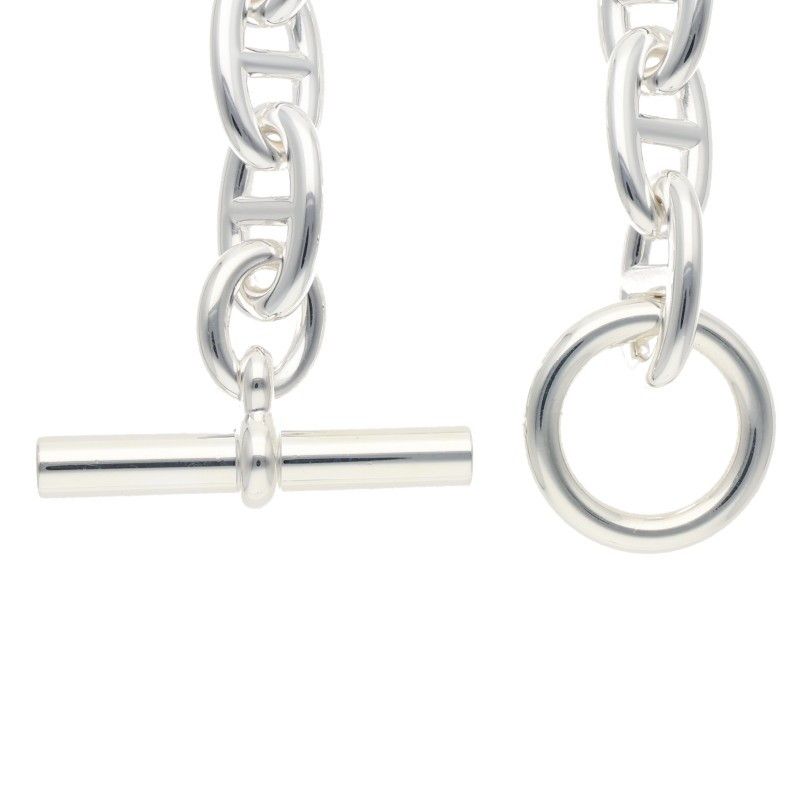 Hermes Chaine D'ancre TGM Silver Bracelet — view 4