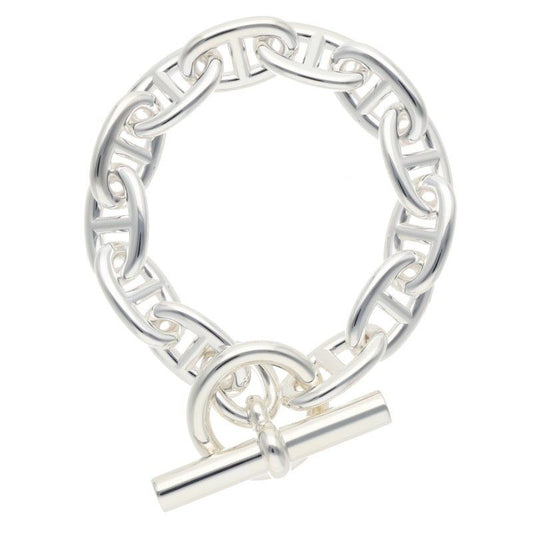 Hermes Chaine D'ancre TGM Silver Bracelet
