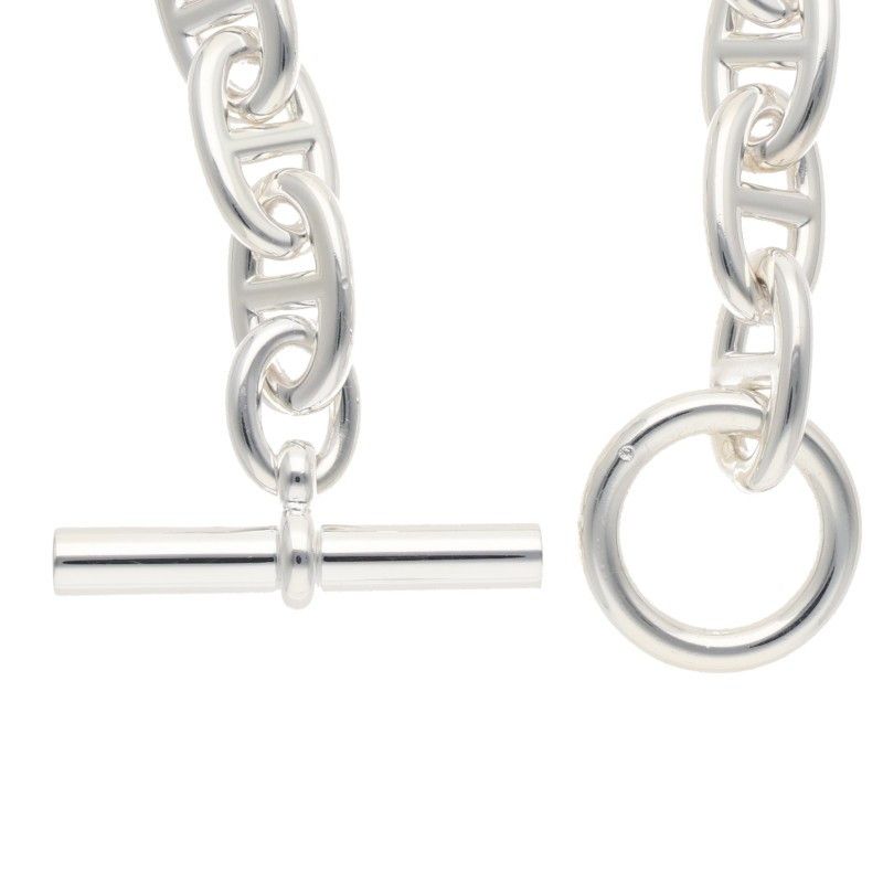 Hermes Chaine D'ancre TGM Silver Bracelet — view 4