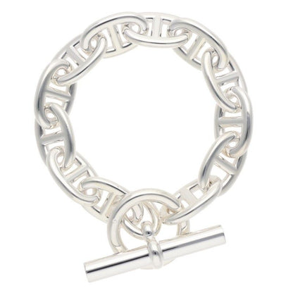 Hermes Chaine D'ancre TGM Silver Bracelet