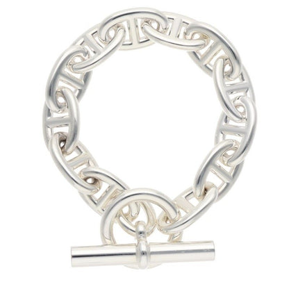 Hermes Chaine D'ancre TGM Silver Bracelet