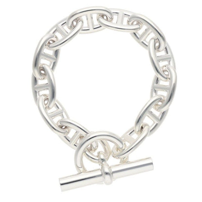 Hermes Chaine D'ancre TGM Silver Bracelet