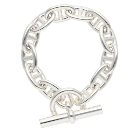 Hermes Chaine D'ancre TGM Silver Bracelet