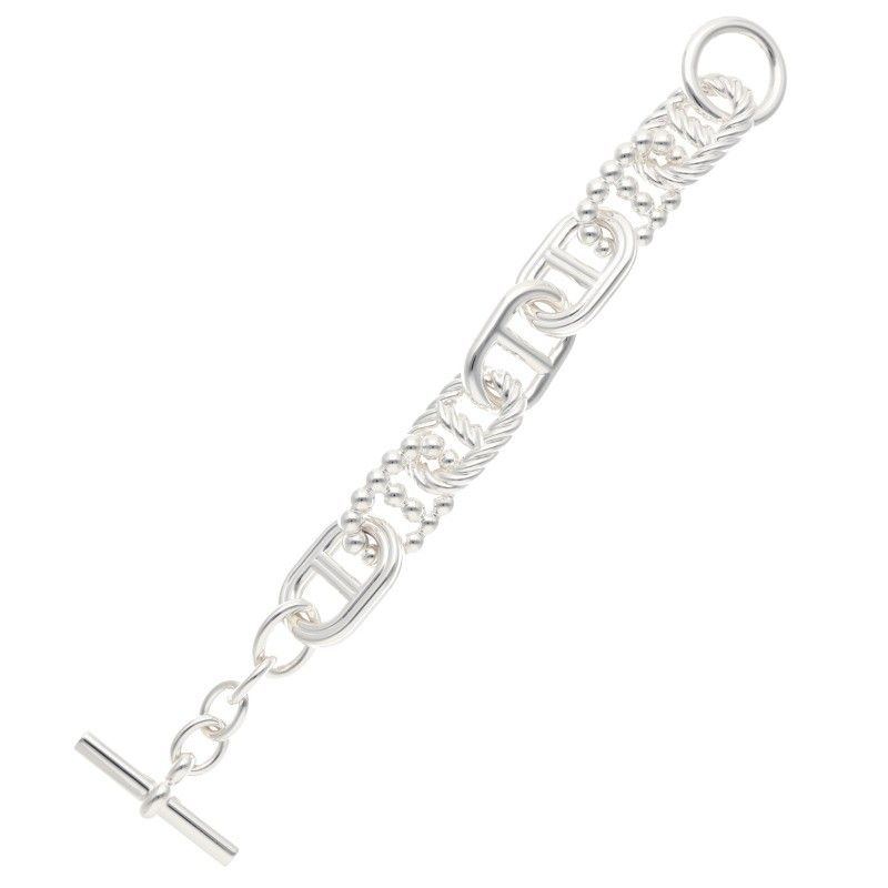 Hermes Chaine D'ancre Alea II GM Iigm Silver Bracelet 16 — view 2