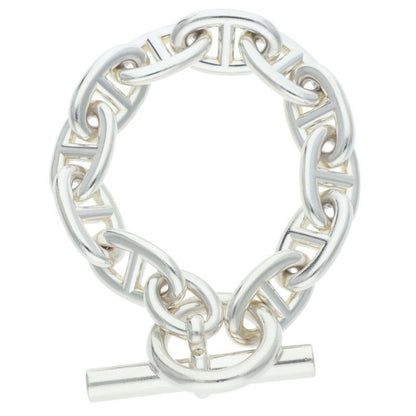 Hermes Chaine D'ancre TGM Silver Bracelet