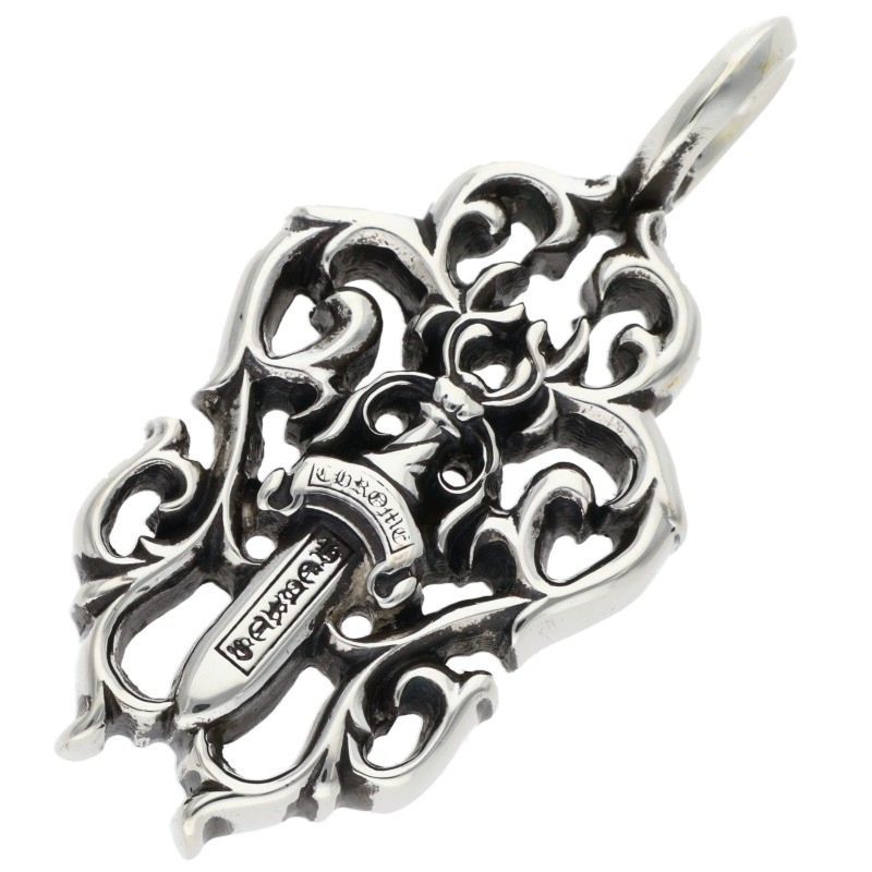 Chrome Hearts Vine Dagger Silver Pendant