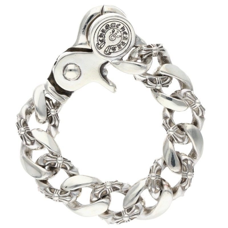 Chrome Hearts Fncy Chn Lnk Fancy Link Clip Silver Bracelet — view 2