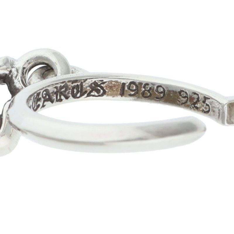 Chrome Hearts No5 Dagger 5 Daga Hoop Silver Earrings — view 4