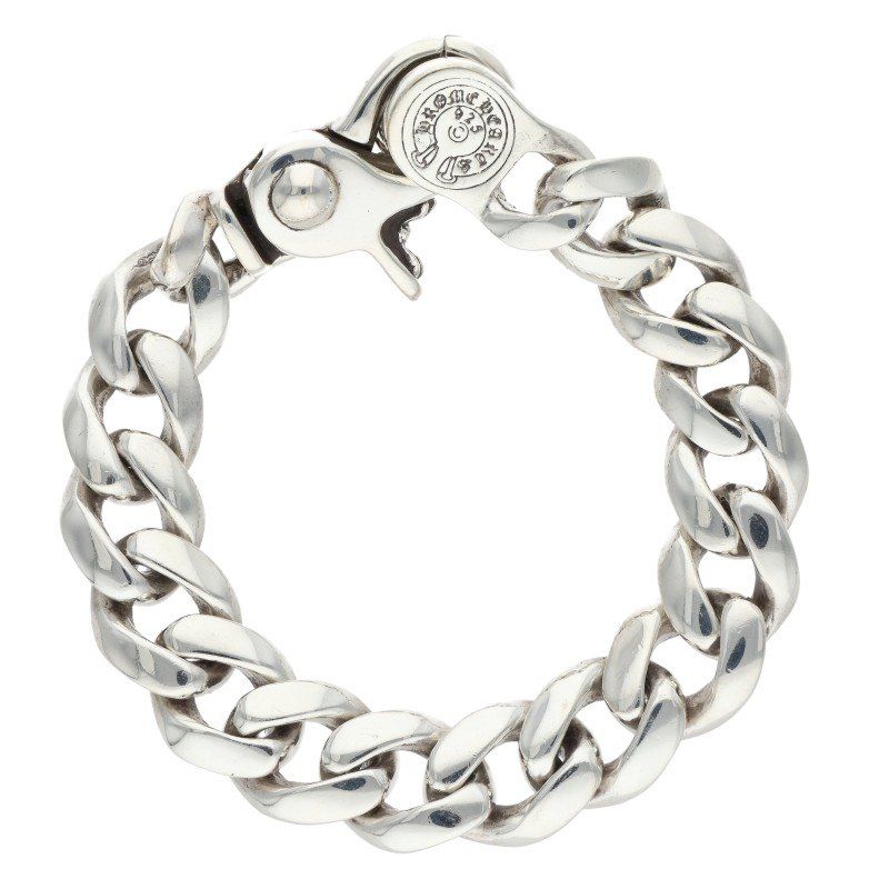 Chrome Hearts Small Clsc Chn Lnk Small Classic Link Clip Silver Bracelet — view 2