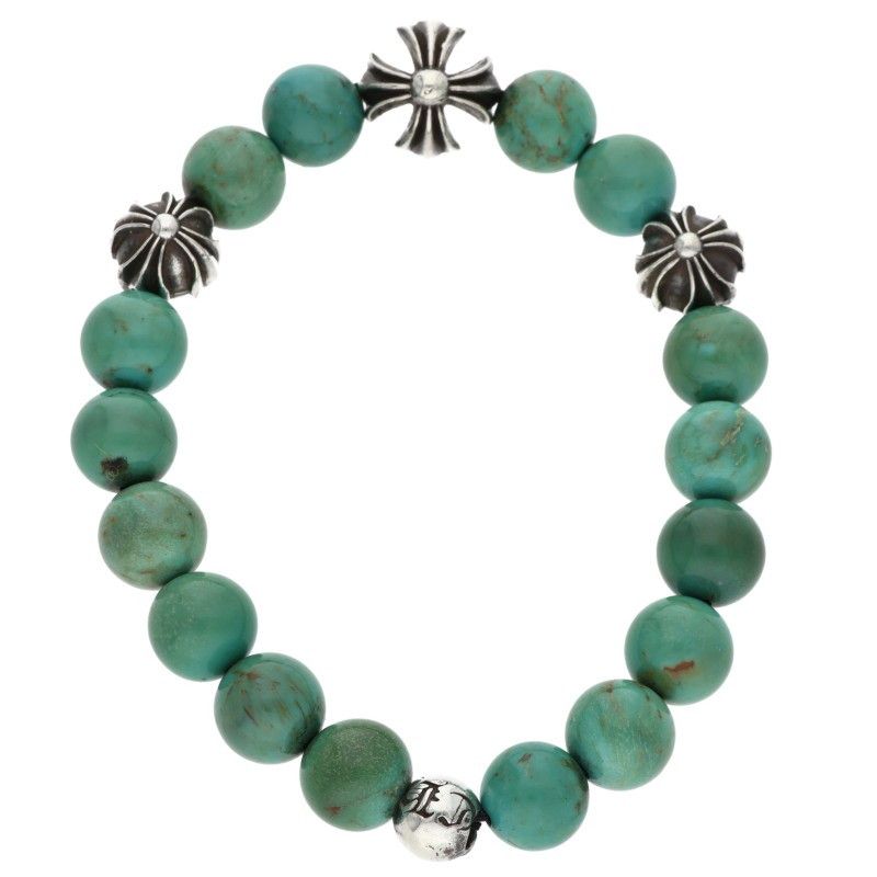 Chrome Hearts 8 Bead Bracelet 8 Turquoise — view 2