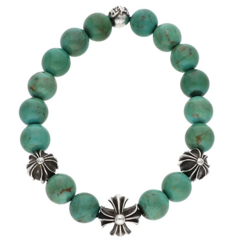Chrome Hearts 8 Bead Bracelet 8 Turquoise