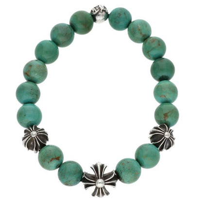 Chrome Hearts 8 Bead Bracelet 8 Turquoise