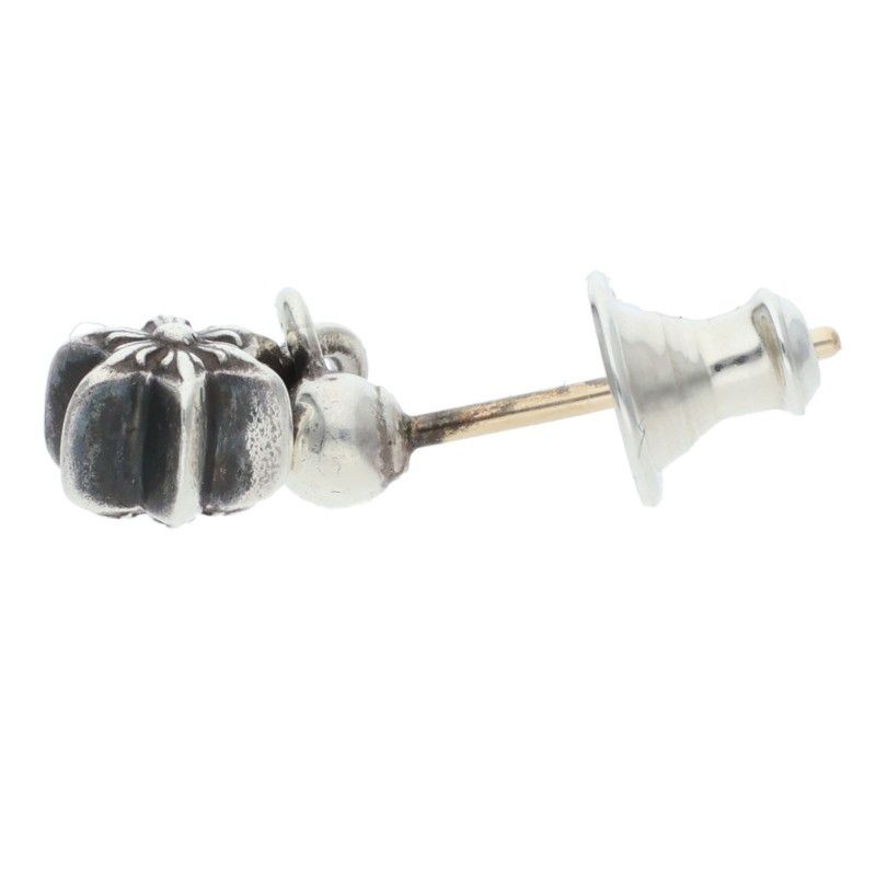 Chrome Hearts Tny Str Drp 1 Tie Nice Tardrop Silver Earrings — view 4