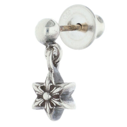 Chrome Hearts Tny Str Drp 1 Tie Nice Tardrop Silver Earrings
