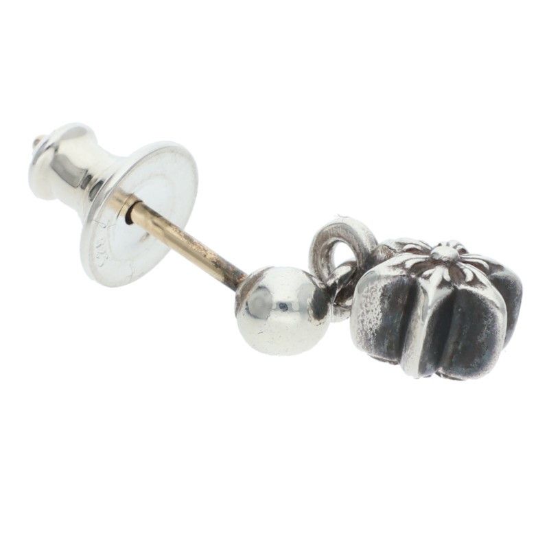 Chrome Hearts Tny Str Drp 1 Tie Nice Tardrop Silver Earrings — view 3