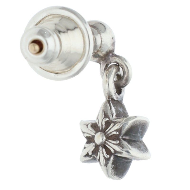 Chrome Hearts Tny Str Drp 1 Tie Nice Tardrop Silver Earrings — view 2