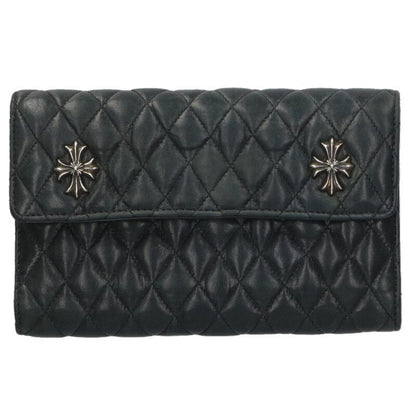 Chrome Hearts Qlt 4 Wave Quilted Leather Wallet