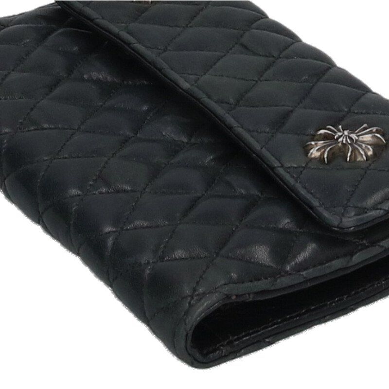 Chrome Hearts Qlt 4 Wave Quilted Leather Wallet — view 4