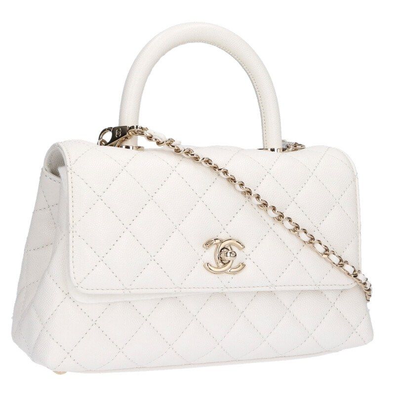 Chanel Coco Handle 24 Caviar Leather Handbag