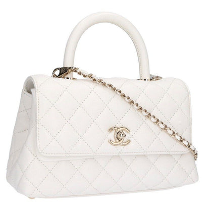 Chanel Coco Handle 24 Caviar Leather Handbag