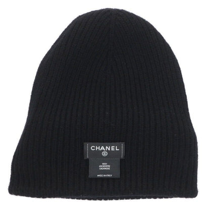 Chanel CC Logo Cashmere Knit Cap — view 3