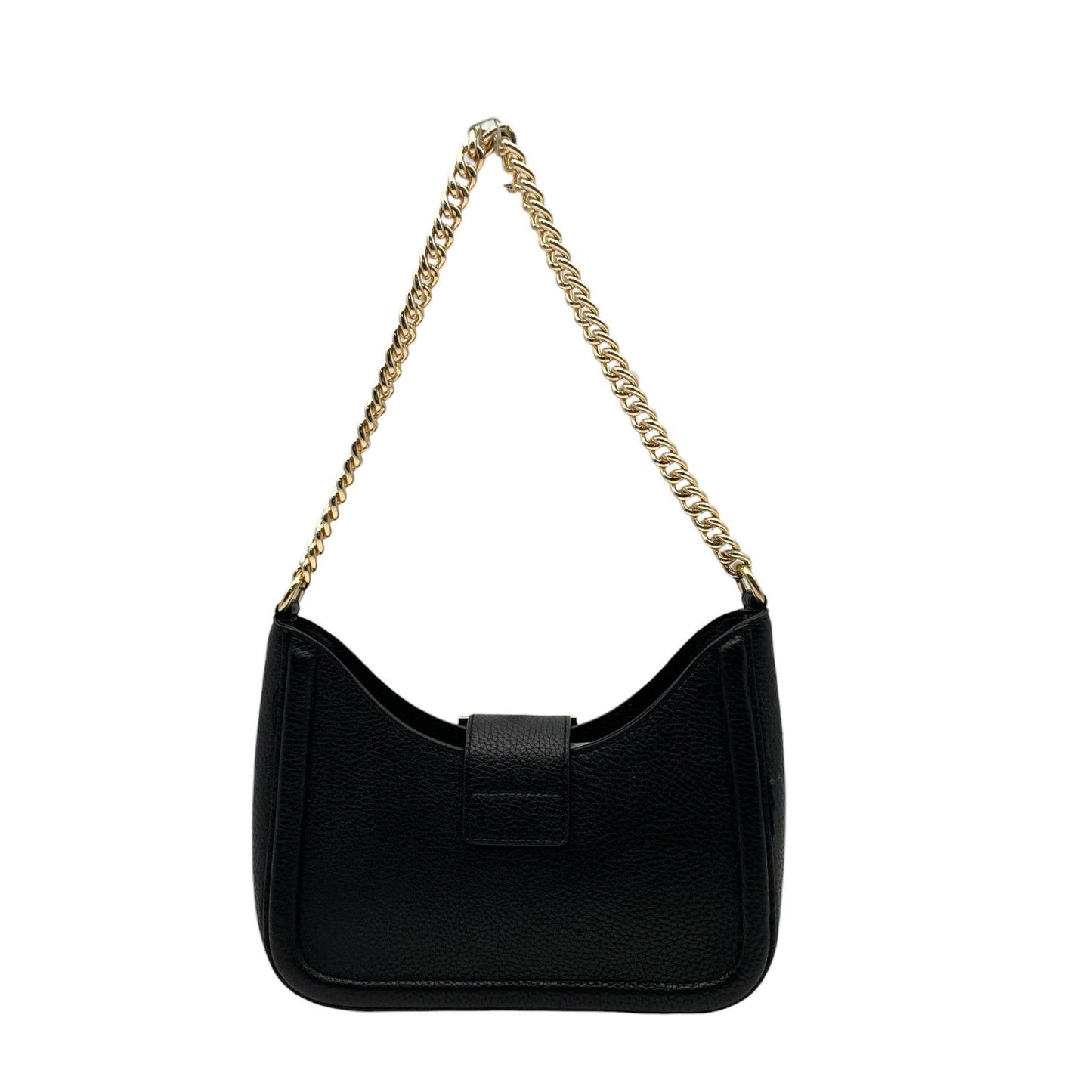 Versace Jeans Couture 2-Way Shoulder Bag Black Gold Chain Logo K8 — view 3