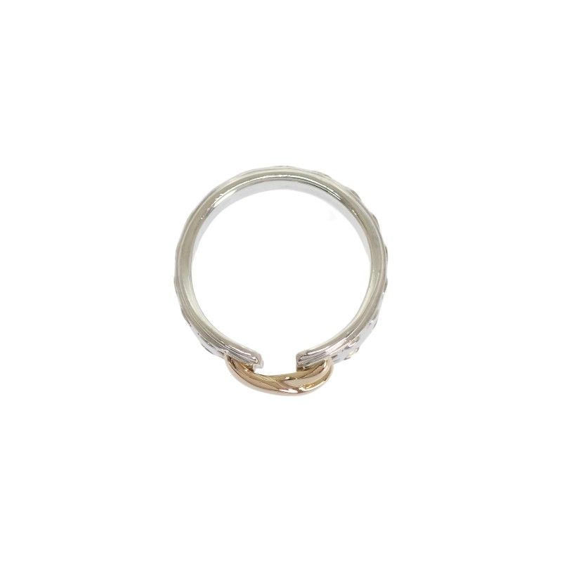 Hermes Mexico Corset Double 51 Ring Gold 925 Sterling Silver — view 6