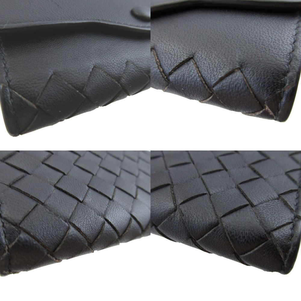 Bottega Veneta Intrecciato Leather Black Key Case Key Holder — view 4