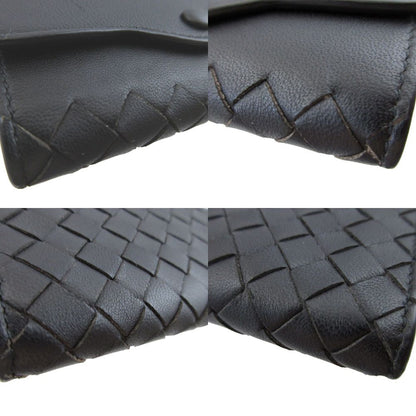 Bottega Veneta Intrecciato Leather Black Key Case Key Holder — view 4