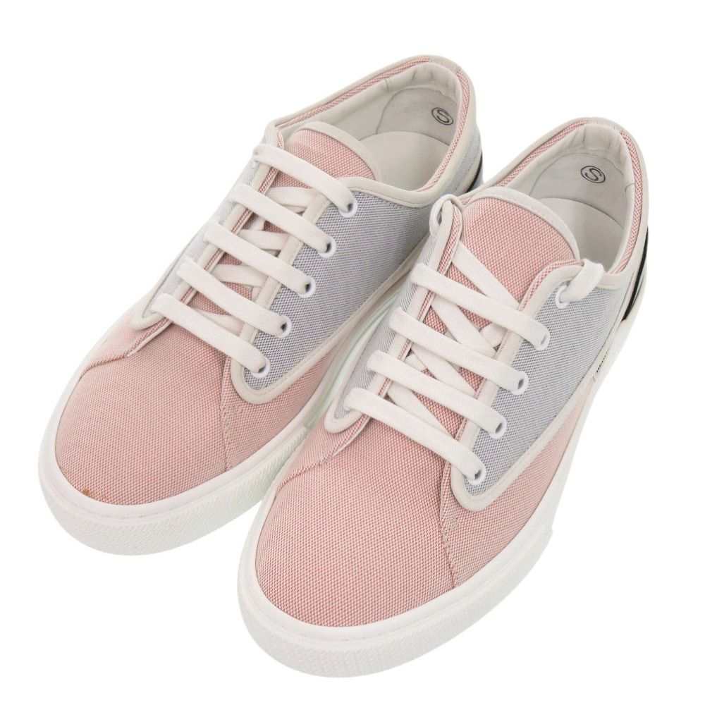 Hermes Envy 40.5 Canvas Pink Blue White Sneakers