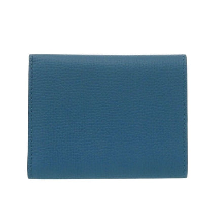 Loewe Anagram Trifold Wallet Leather Blue — view 3