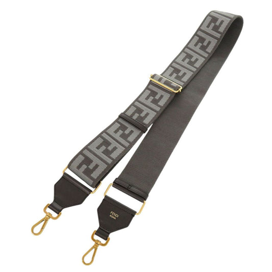 Fendi Strap You Zucca Pattern Canvas Leather Gray