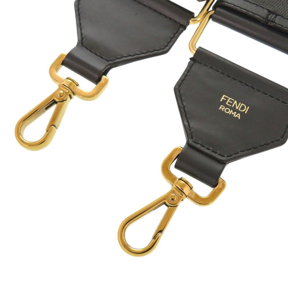 Fendi Strap You Zucca Pattern Canvas Leather Gray — view 4