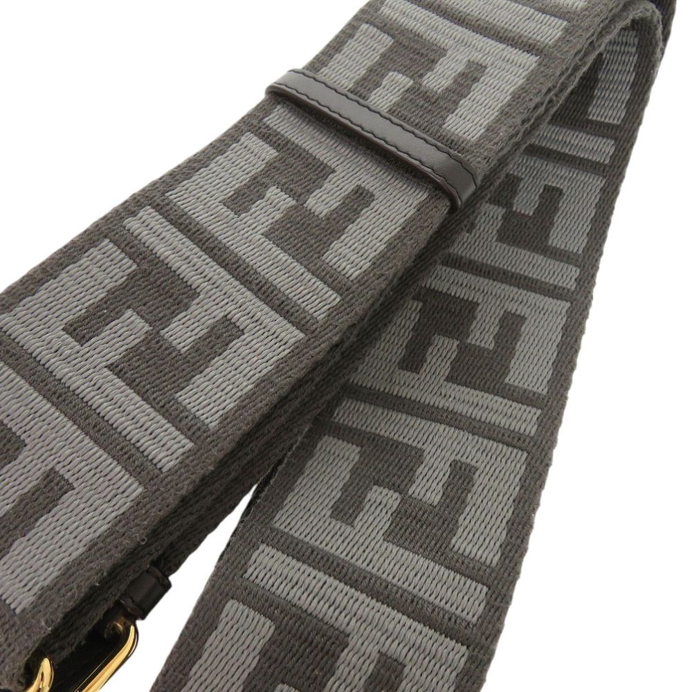 Fendi Strap You Zucca Pattern Canvas Leather Gray — view 6