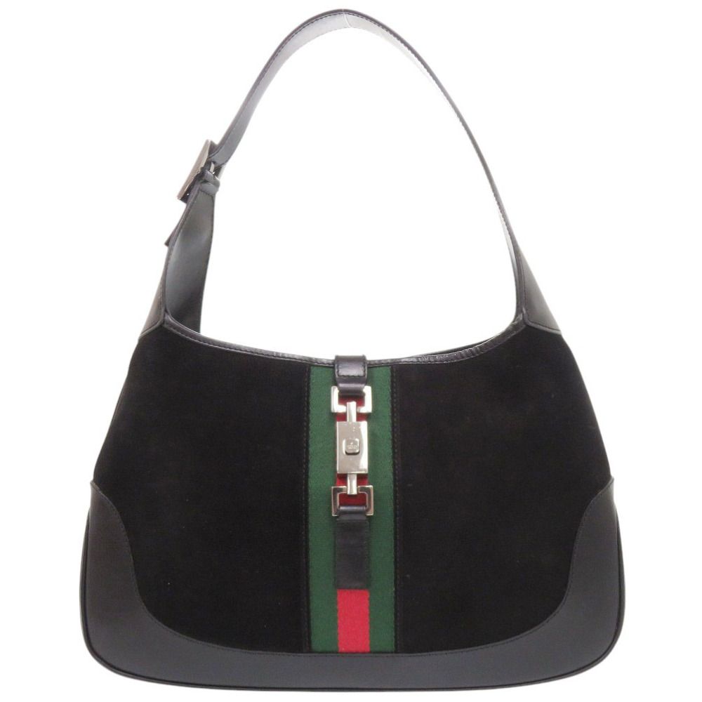 Gucci Jackie Suede Leather Black Handbag