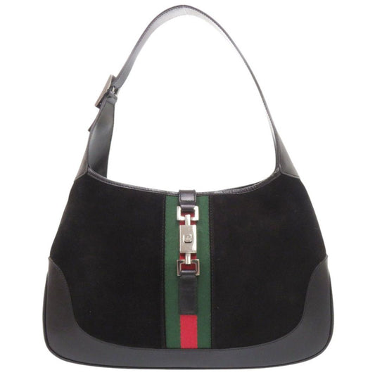 Gucci Jackie Suede Leather Black Handbag