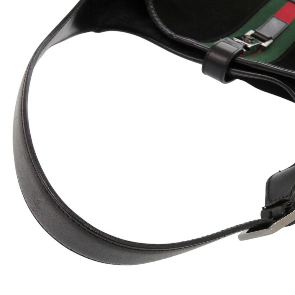 Gucci Jackie Suede Leather Black Handbag — view 8