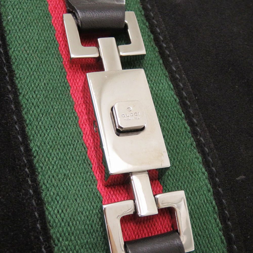 Gucci Jackie Suede Leather Black Handbag — view 7