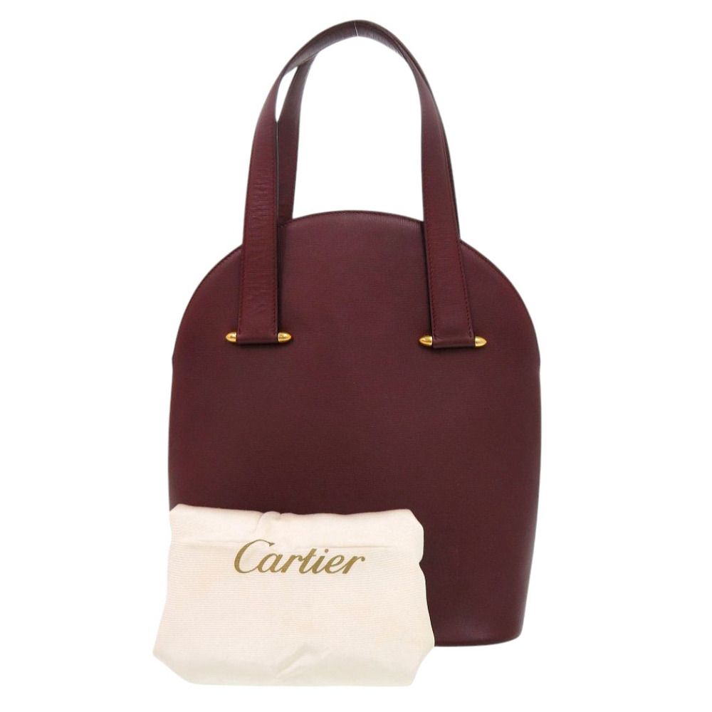Cartier Must Line Leather Bordeaux Handbag — view 2