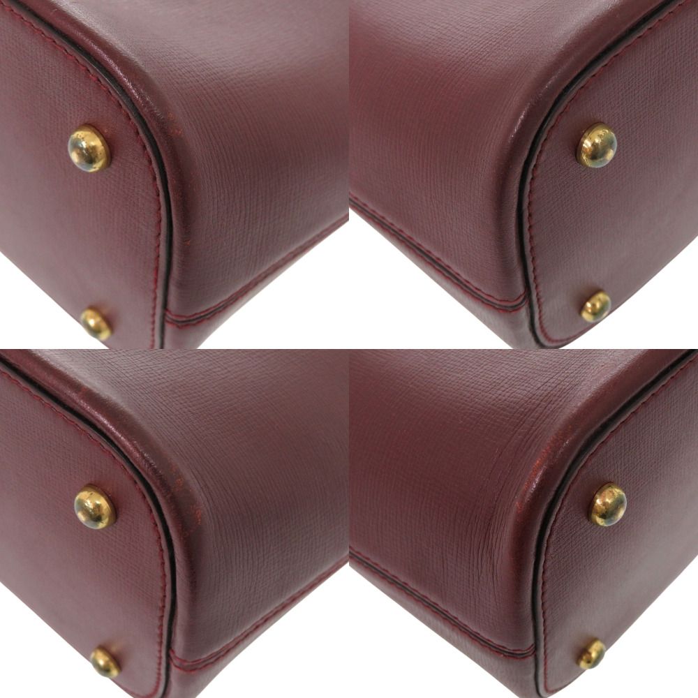 Cartier Must Line Leather Bordeaux Handbag — view 4